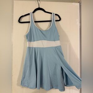 SHEIN Sky Blue and White Dress